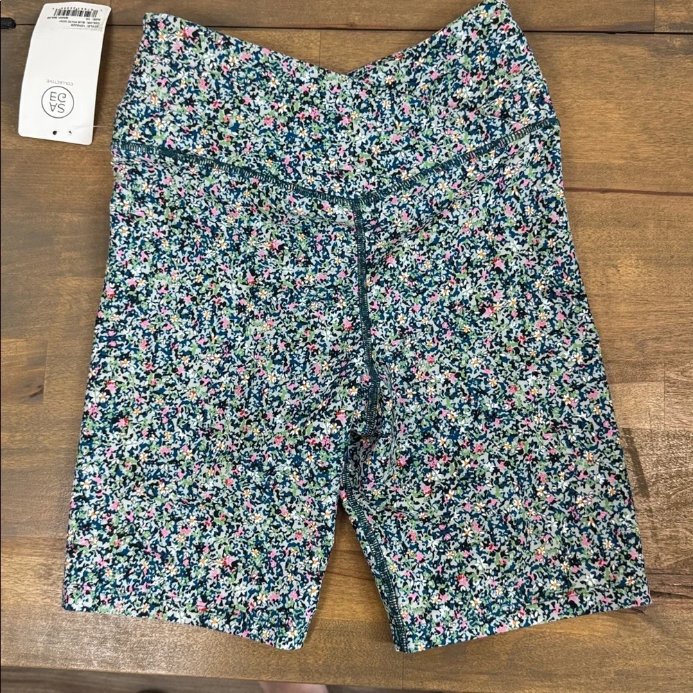 SAGE Multicolor Floral Bike Shorts - Picture 3 of 3